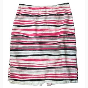 Cato Pink and Black Pencil Skirt Knee-Length Back Zipper size 10 Large
